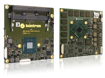 foto COM Express® compact Computer-on-Module con procesador Intel® Atom™ E3800 e Intel® Celeron® N2900 / J1900.